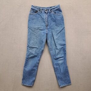 Vintage 80s Levi Jeans Womens Size 11 Medium Wash High Waisted Straight Leg